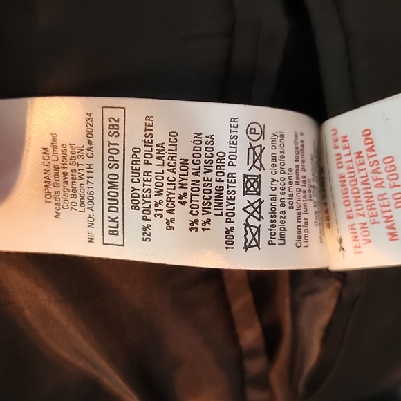 Topman Black Polkadot Sportcoat - Picture 6 of 7